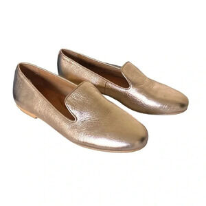 GENTLE SOULS by KENNETH COLE | Eugene Leather Gold Loafer Flats Size 7M